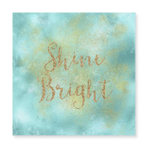 Aqua Gold Sparkle Glitzer Shine Bright     