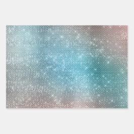 Aqua Gold Unicorn Sparkle Geschenkpapier Set