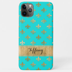 Aqua, Goldfleur-de-lis Case-Mate Case-Mate iPhone Hülle