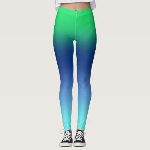 Aqua Gradient Leggings