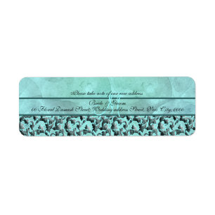 Aqua gray "new address" Hochzeitsheim