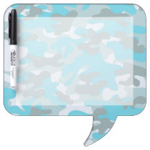 Aqua Gray White Camouflage Design