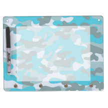 Aqua Gray White Camouflage Design