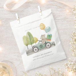 Aqua Green jedes Alter Geburtstagsparty Teddy Car Geschenktütchen