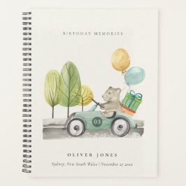 Aqua Green jedes Alter Geburtstagsparty Teddy Car Planer