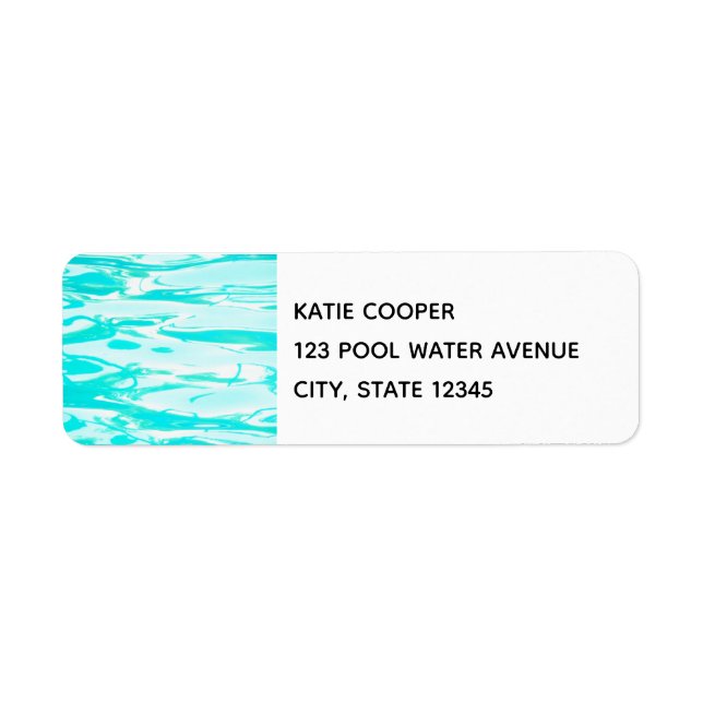 Aqua Green Pool Wasser Abstrakter Hintergrund (Vorne)