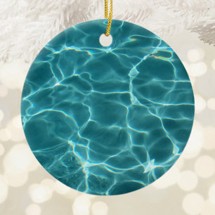 Aqua Green Schwimmbad Foto Keramikornament