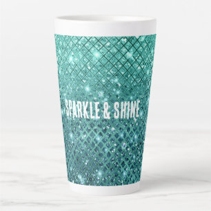 Aqua Green Sparkle Milchtasse
