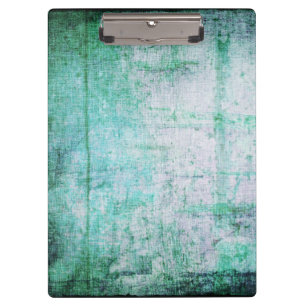 Aqua Grunge Boho Pattern Clipboard Klemmbrett