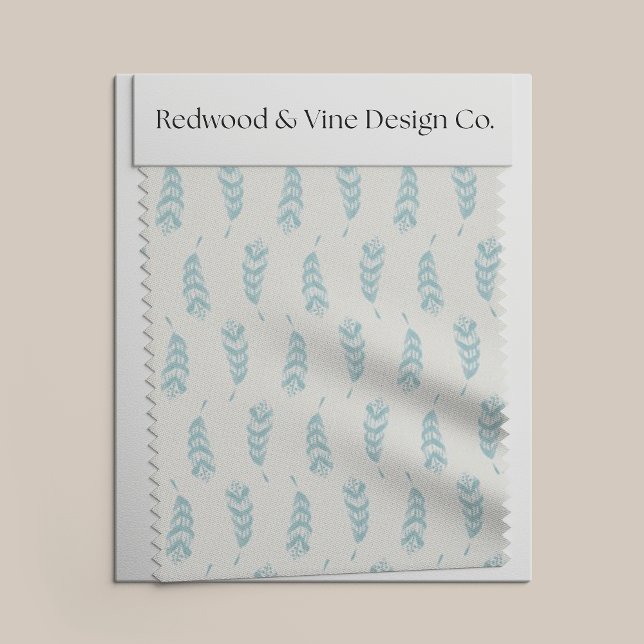 Aqua Hand bemalt Feather Muster Stoff (Von Creator hochgeladen)