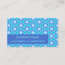 Aqua-hawaiische Sterne unter einem hellen Visitenkarte