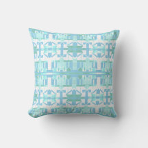 Aqua Hellblau Weiß Mediterrane Große Mosaiken