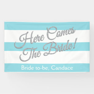 Aqua, hier kommt die Braut, Brautparty Banner