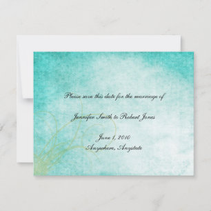 Aqua Hummingbird Wasserfarbe Save the Date