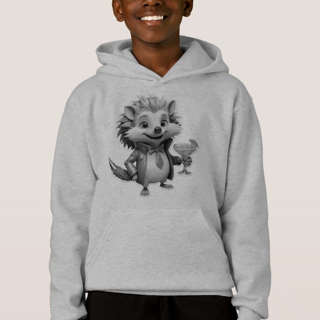 Aqua Igel Hoodie (Vorderseite)