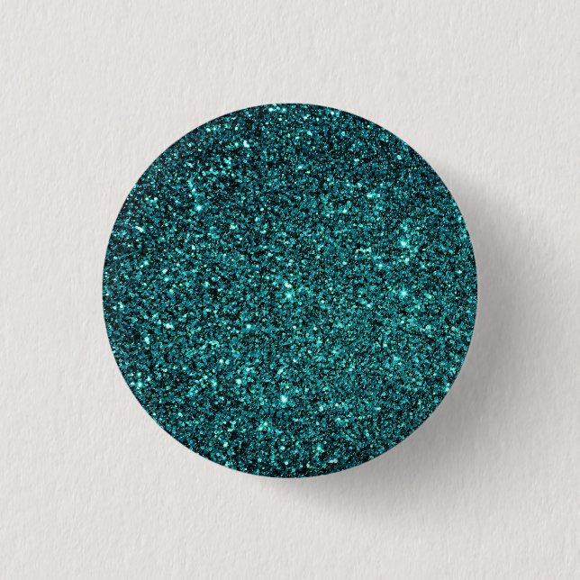 Aqua-Imitat-Glitzer Button (Vorderseite)
