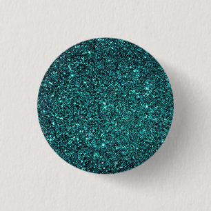 Aqua-Imitat-Glitzer Button