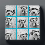 Aqua Instagram FotoCollage mit 9 quadratischen Fot Fotoplatte<br><div class="desc">Benutzen Sie Ihre Fotos ohne Rahmen,  um Ihr eigenes Kunstwerk zu kreieren! Fügen Sie Ihre Lieblingsfotos und Schnappschüsse zu diesem Streifen für einen lustigen Speicherbewahrer hinzu. Ein künstlerischer Weg,  um Ihre besten Foto-Sharing-Bilder anzuzeigen.</div>