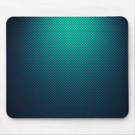 Aqua-Kohlenfaser gemustert Mousepad