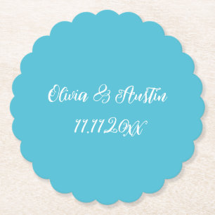 Aqua Küstenstrand Untersetzer