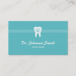 Aqua lächelt Zahnarztzahnärztin Terminkarte