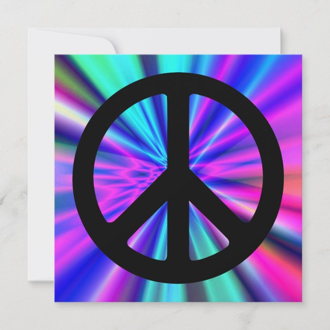Aqua Light Show mit Peace Sign (Vorderseite)