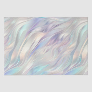 Aqua Lila Pearl Swirl Seidenpapier