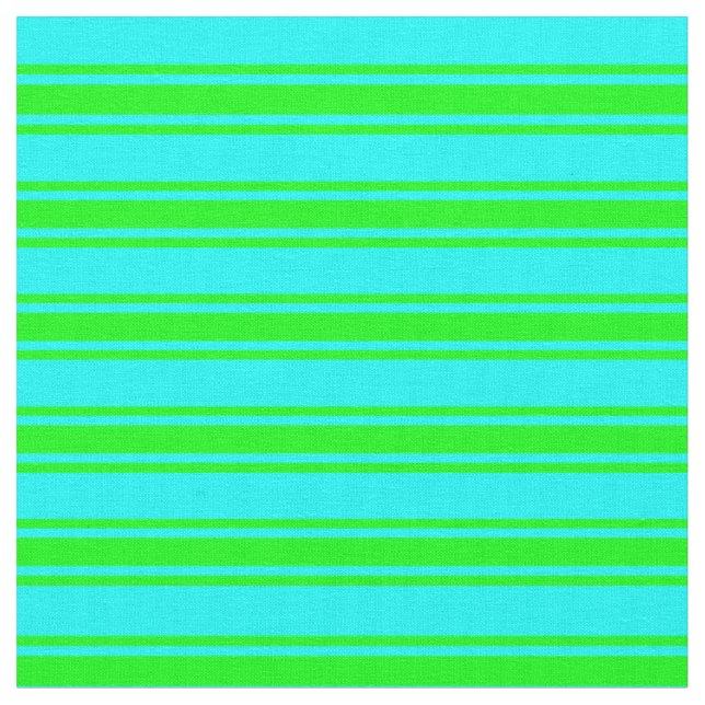 Aqua & Limon gestreiftes/geflochtenes Muster Stoff (Nahaufnahme)