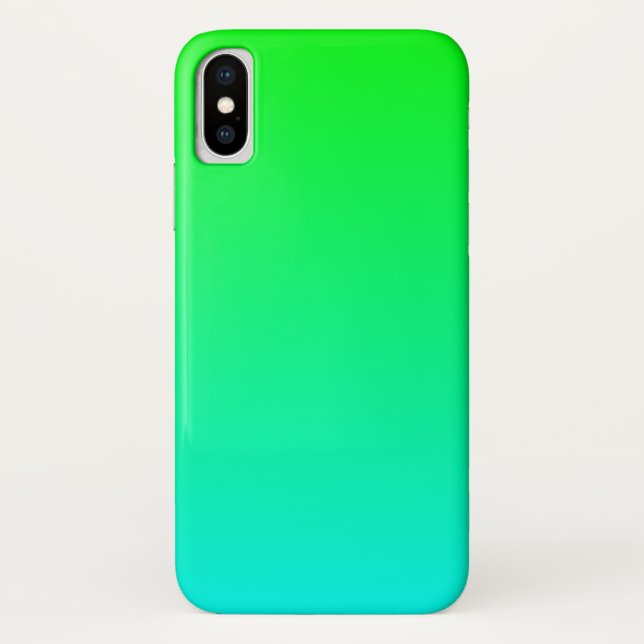 Aqua Limon Gradient Case-Mate iPhone Hülle (Rückseite)