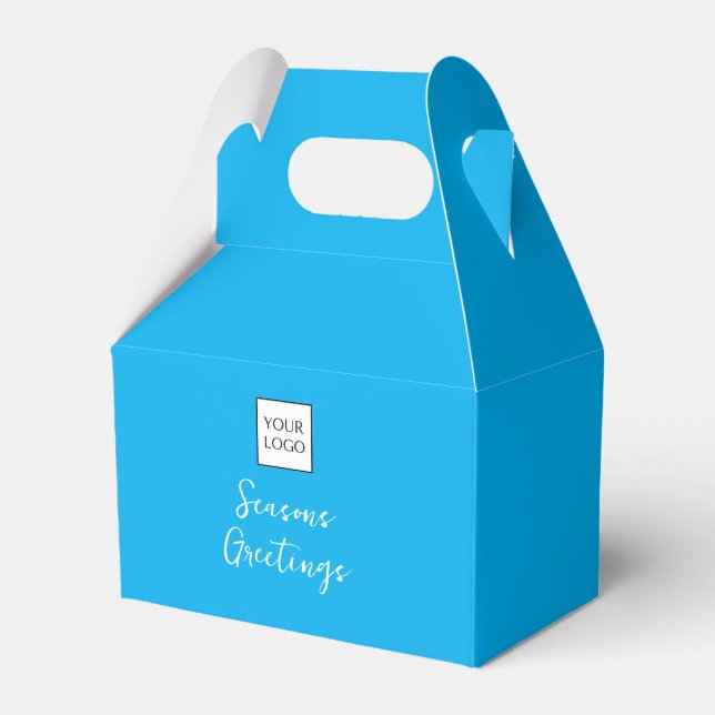 Aqua-Logo-Text Werbeverpackung Geschenkschachtel (Vorderseite)