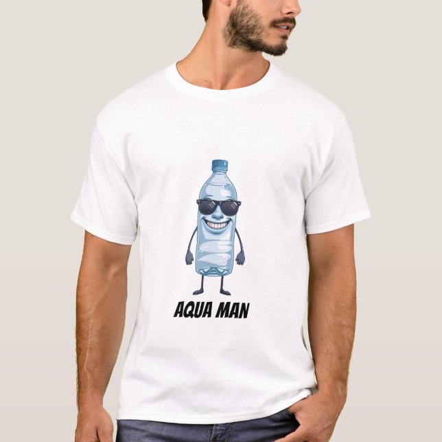 Aqua Man Lustiger Brainrot Wasser T-Shirt (Vorderseite)