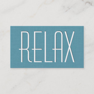 Aqua MASSAGE Theme Simple Style V63F Visitenkarte