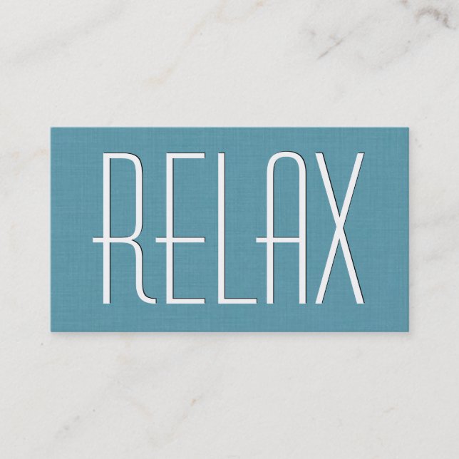 Aqua MASSAGE Theme Simple Style V63F Visitenkarte (Vorderseite)