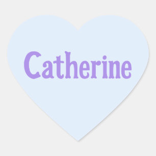 Aqua Mint Catherine Heart Aufkleber