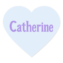 Aqua Mint Catherine Heart Stickers
