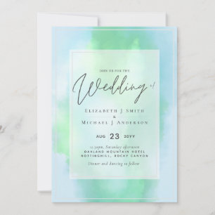Aqua Mint Dreams Modernes Budget Hochzeit