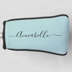 Aqua Mint Green Personalisiert Name Golf Head Cove Headcover