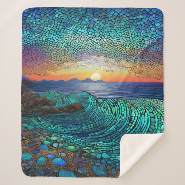 Aqua Mirage Seascape Sherpadecke (Vorderseite)