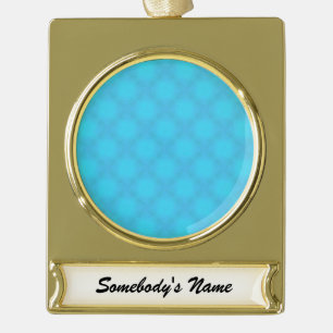 Aqua Mist von Kenneth Yoncich Banner-Ornament Gold