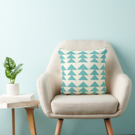 Aqua Modern Arrow Muster Design Pillow Kissen
