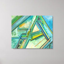 Aqua Modern Art Abstrakte Canvas Prints Leinwanddruck