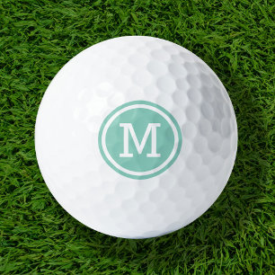 Aqua Monogram Personalisierte Golfbälle