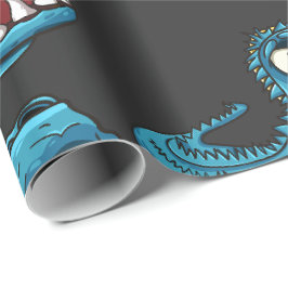 Aqua Monster Running Baby Bodysuit Geschenkpapier