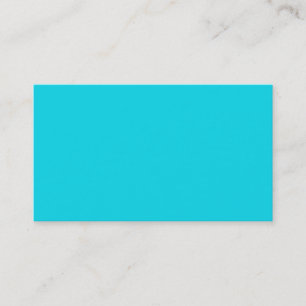 Aqua Neon Blue Business Card Visitenkarte