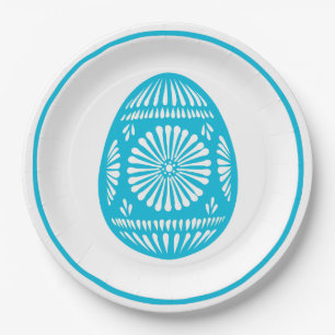 Aqua Oaster Egg Pappteller