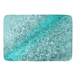Aqua Ocean Bokeh Glitzer #1 (Imitate Glitzer) #dec Badematte