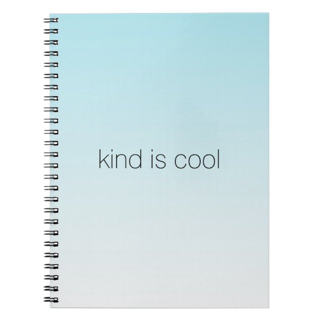 Aqua Ombre Kind ist Cool Notizblock (Vorderseite)