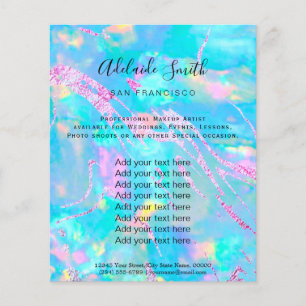 Aqua-Opal-IMITAT-Holograph Flyer