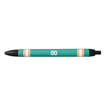 Aqua-, Orange u. weißesfußball-Team personalisiert