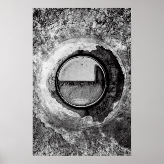 "Aqua Orb Gray" JTG Art Posters Poster